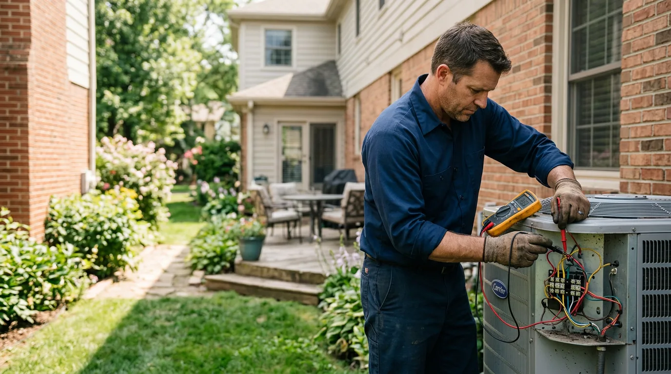 HVAC technician working near Phillipsville, CA